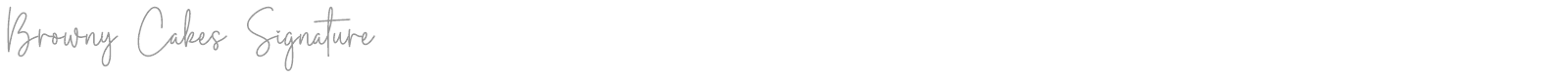 Browny Cakes Signature font preview